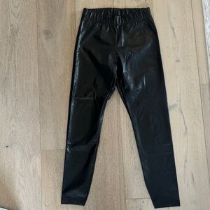 Black Faux Leather Leggings